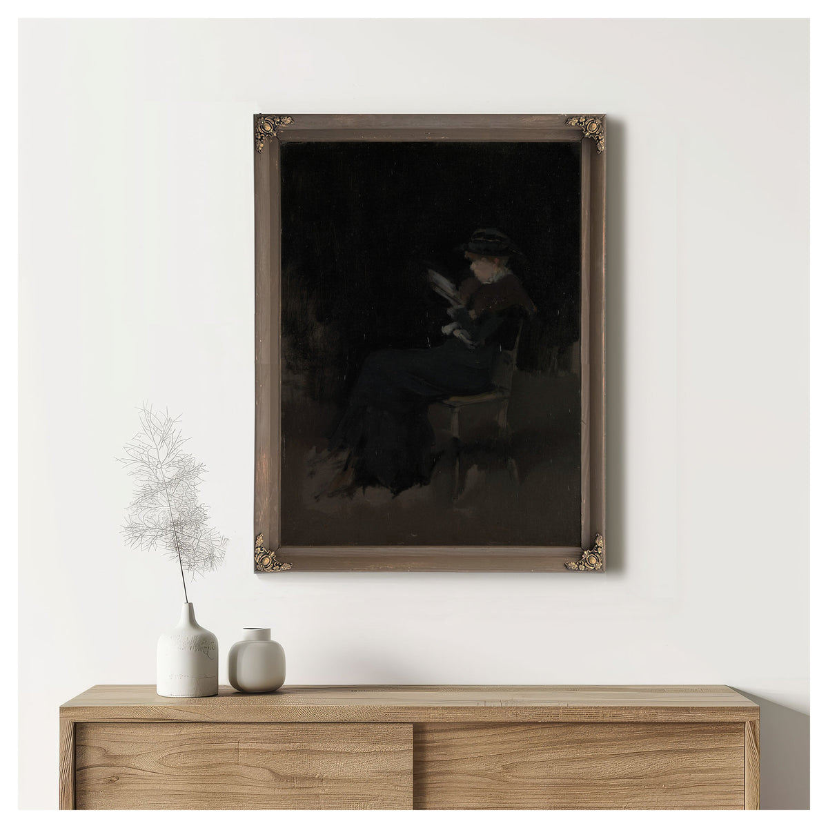 Arrangement Black Girl Reading Ca By James Whistler