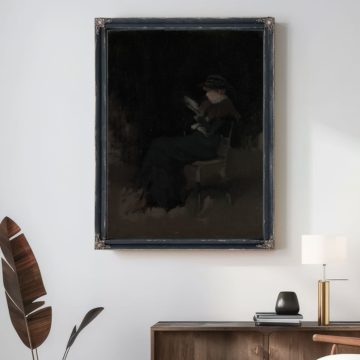 Arrangement Black Girl Reading Ca By James Whistler