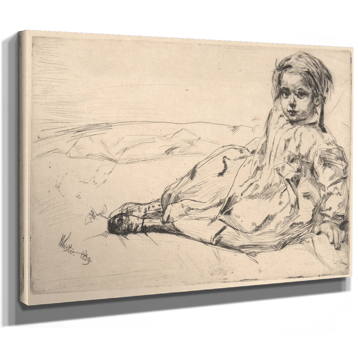 Bibi Valentin 1859 By James Whistler