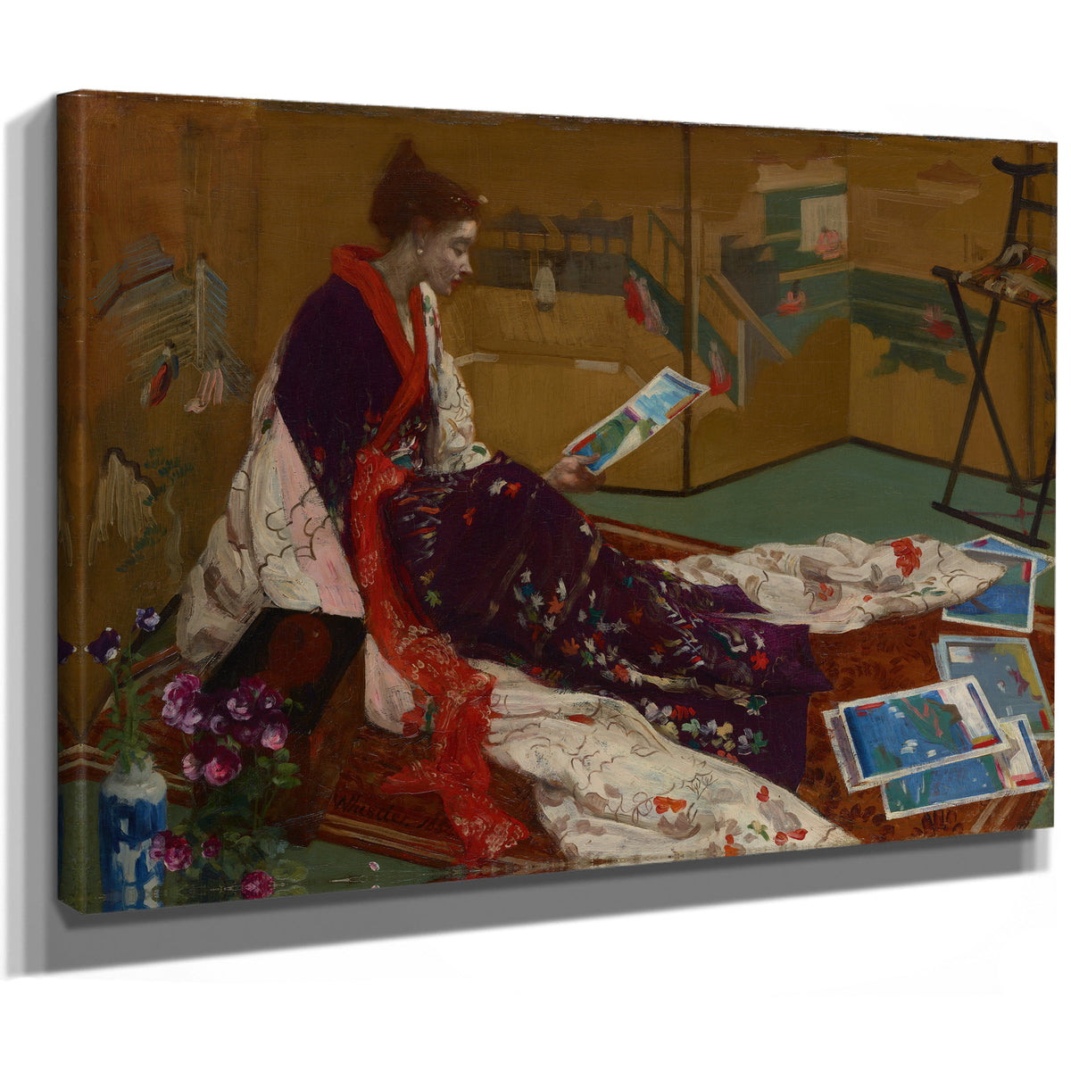 Caprice Purple Gold Golden Screen 1864 By James Whistler