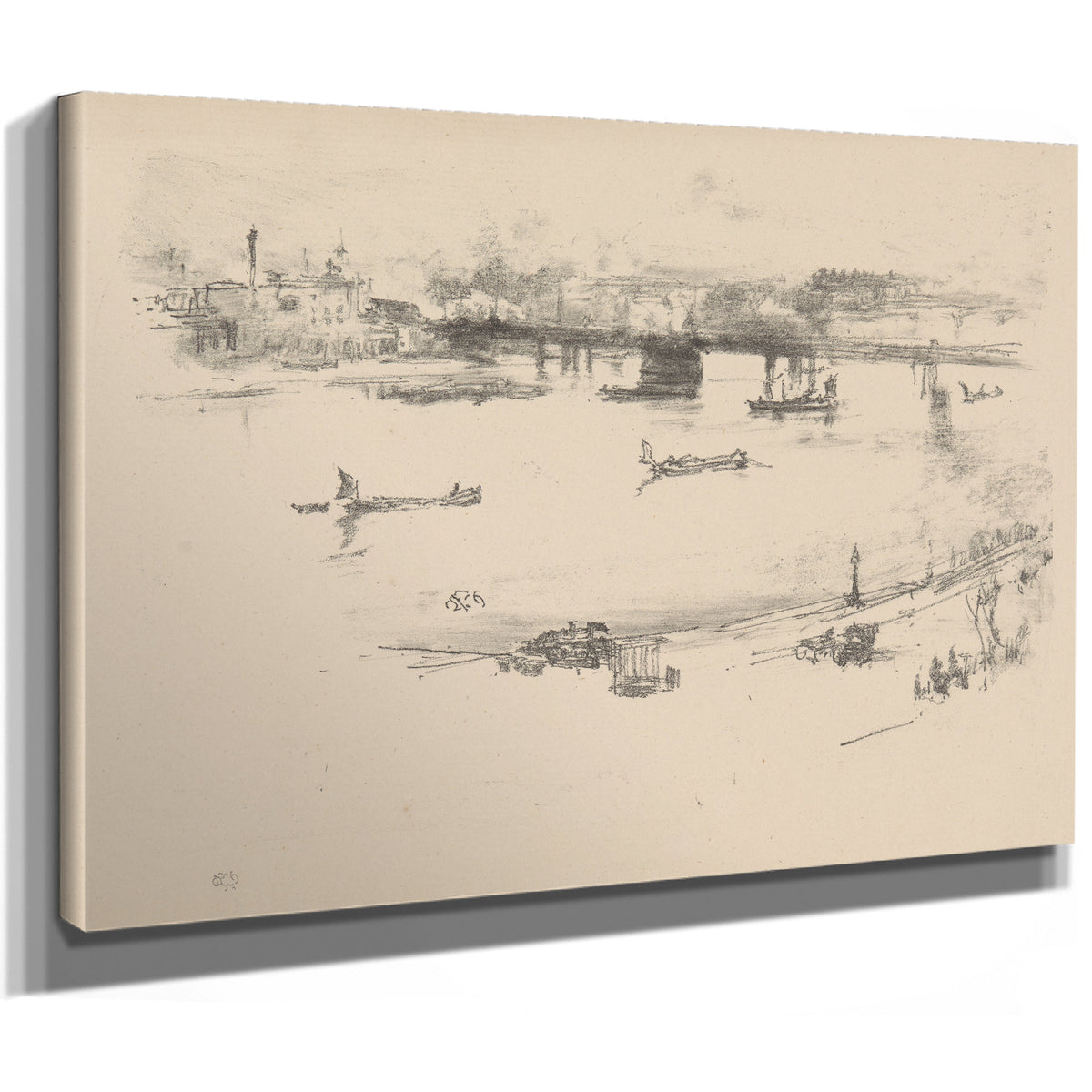 Charing Cross Railway Bridge 1896 By James Whistler
