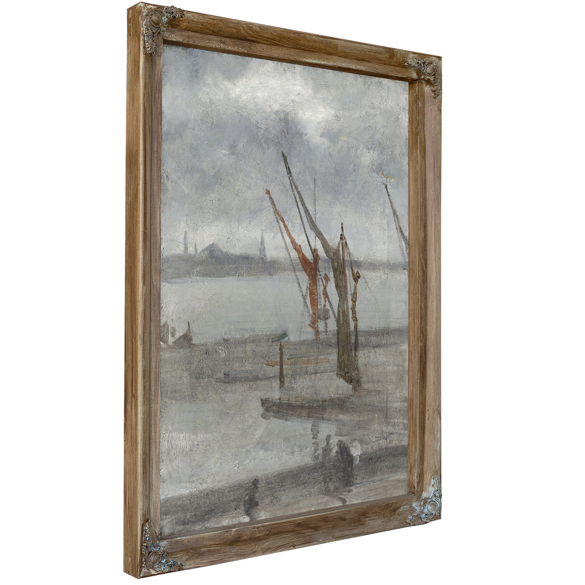 Grey Silver Chelsea Wharf C 1864 1868 By James Whistler