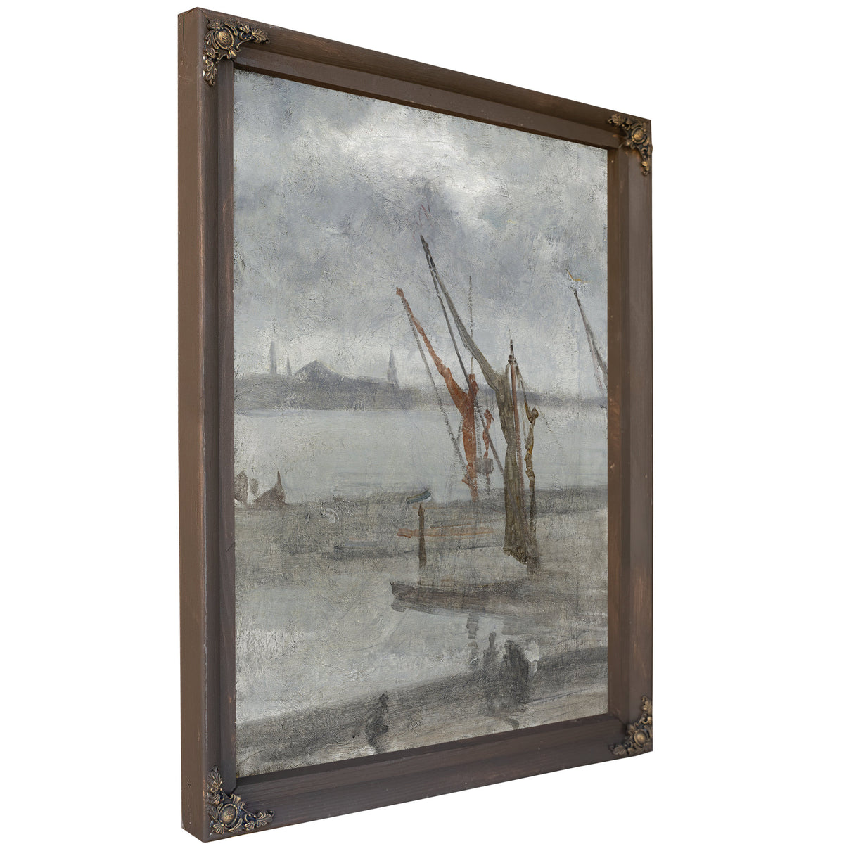 Grey Silver Chelsea Wharf C 1864 1868 By James Whistler
