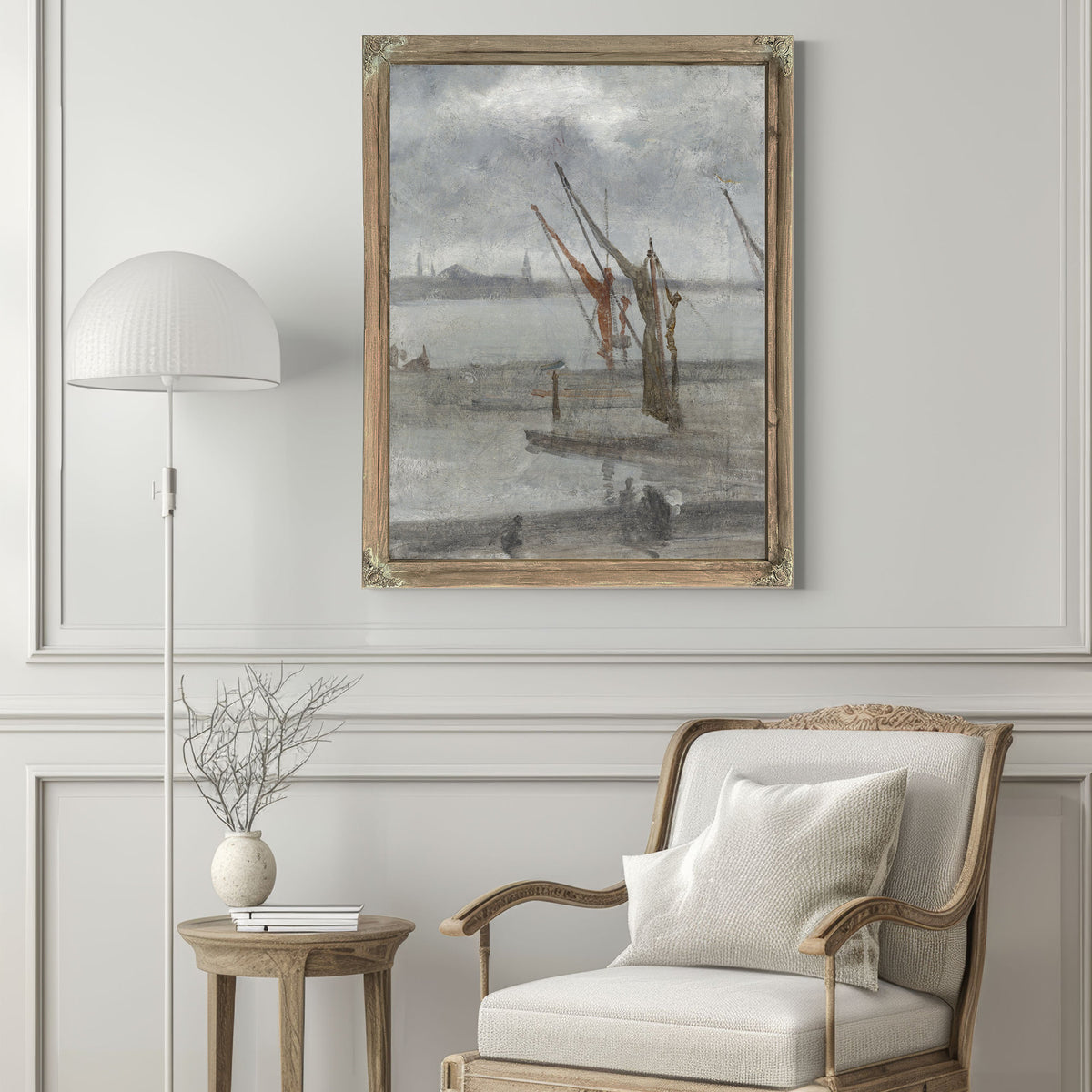 Grey Silver Chelsea Wharf C 1864 1868 By James Whistler