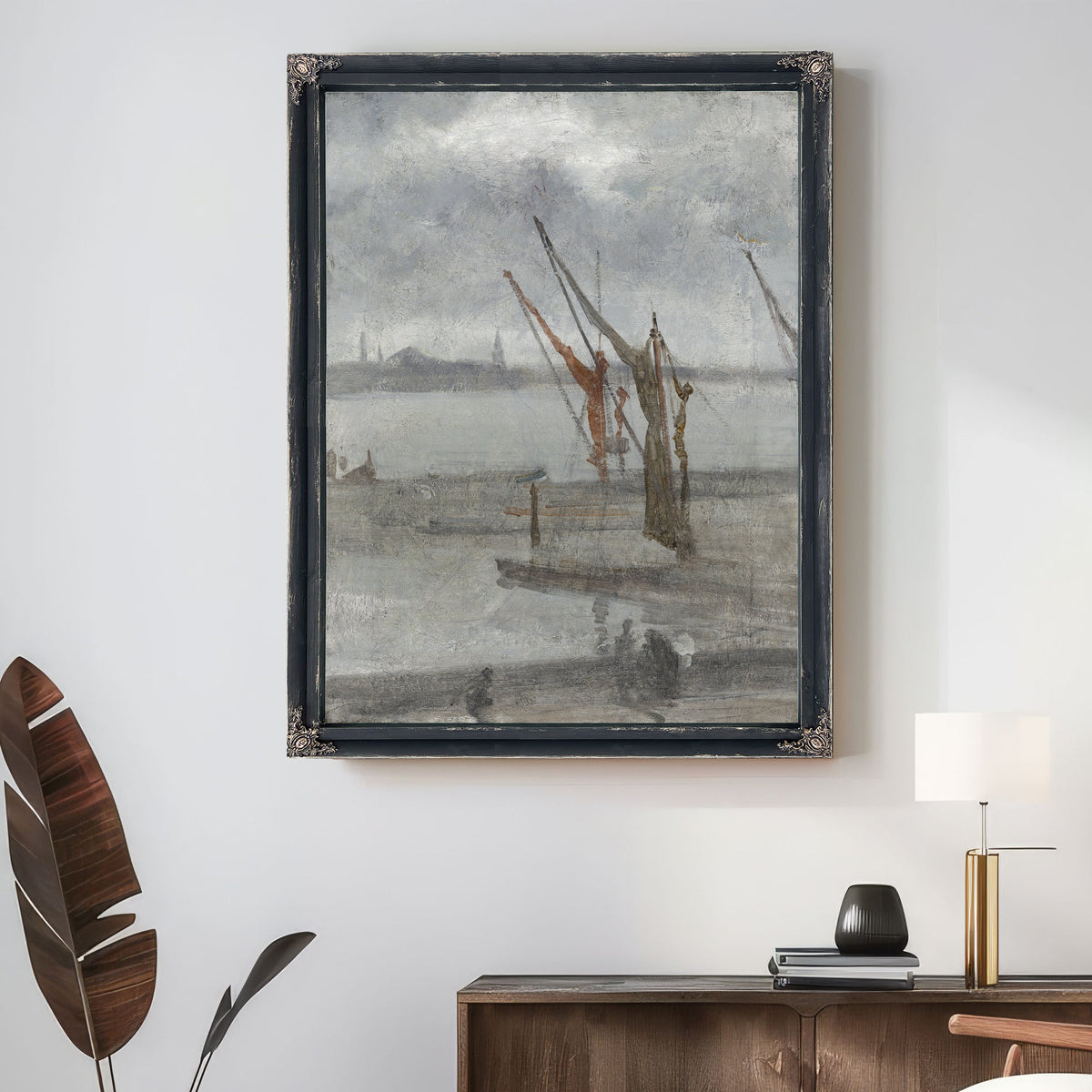 Grey Silver Chelsea Wharf C 1864 1868 By James Whistler