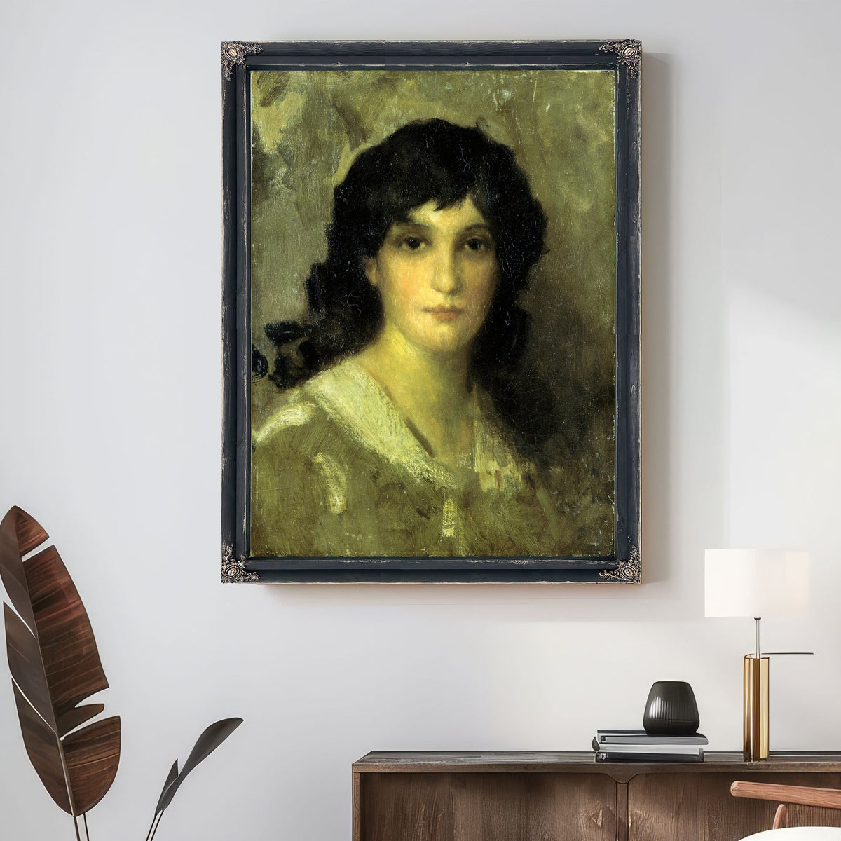 Head a Young Woman Ca 1840 By James Whistler