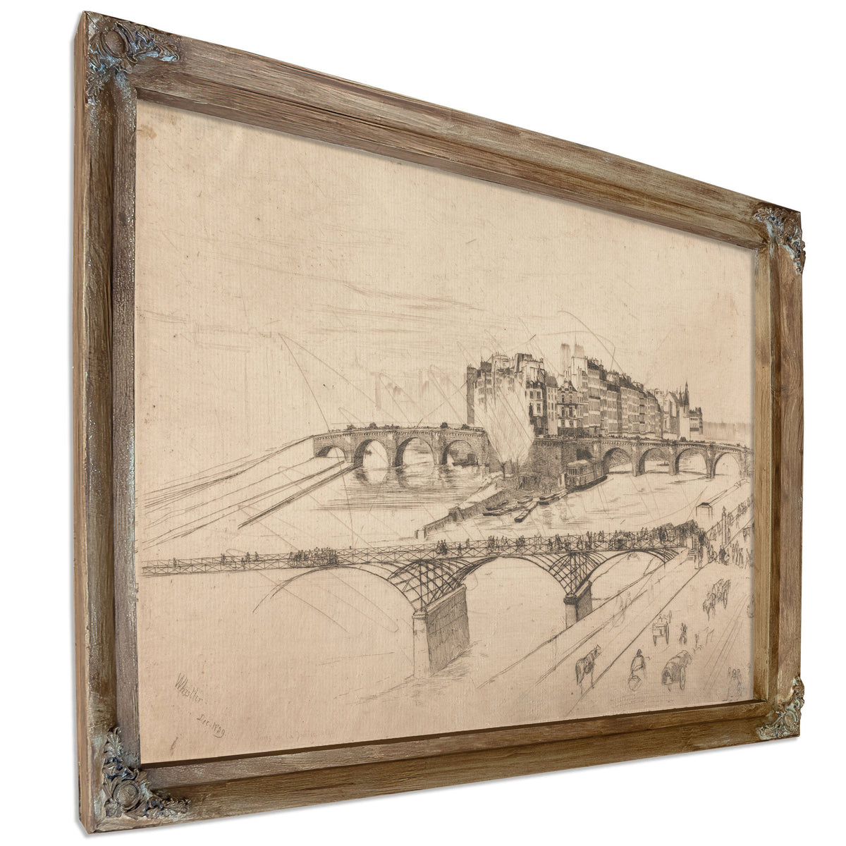 Ile de la Cite Paris 1859 By James Whistler