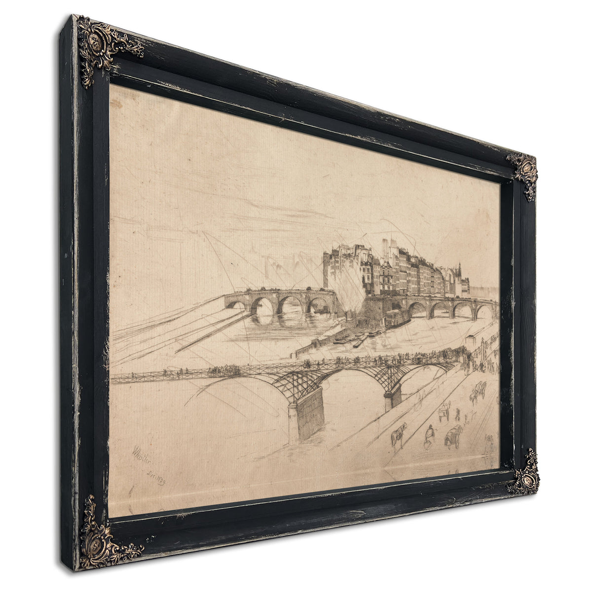 Ile de la Cite Paris 1859 By James Whistler