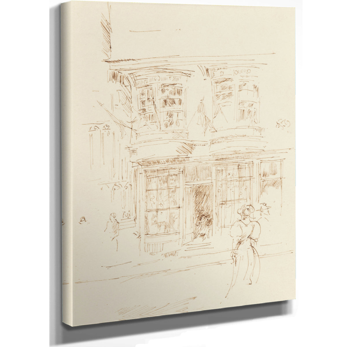 In Cathedral Close Canterbury Circa By James Whistler