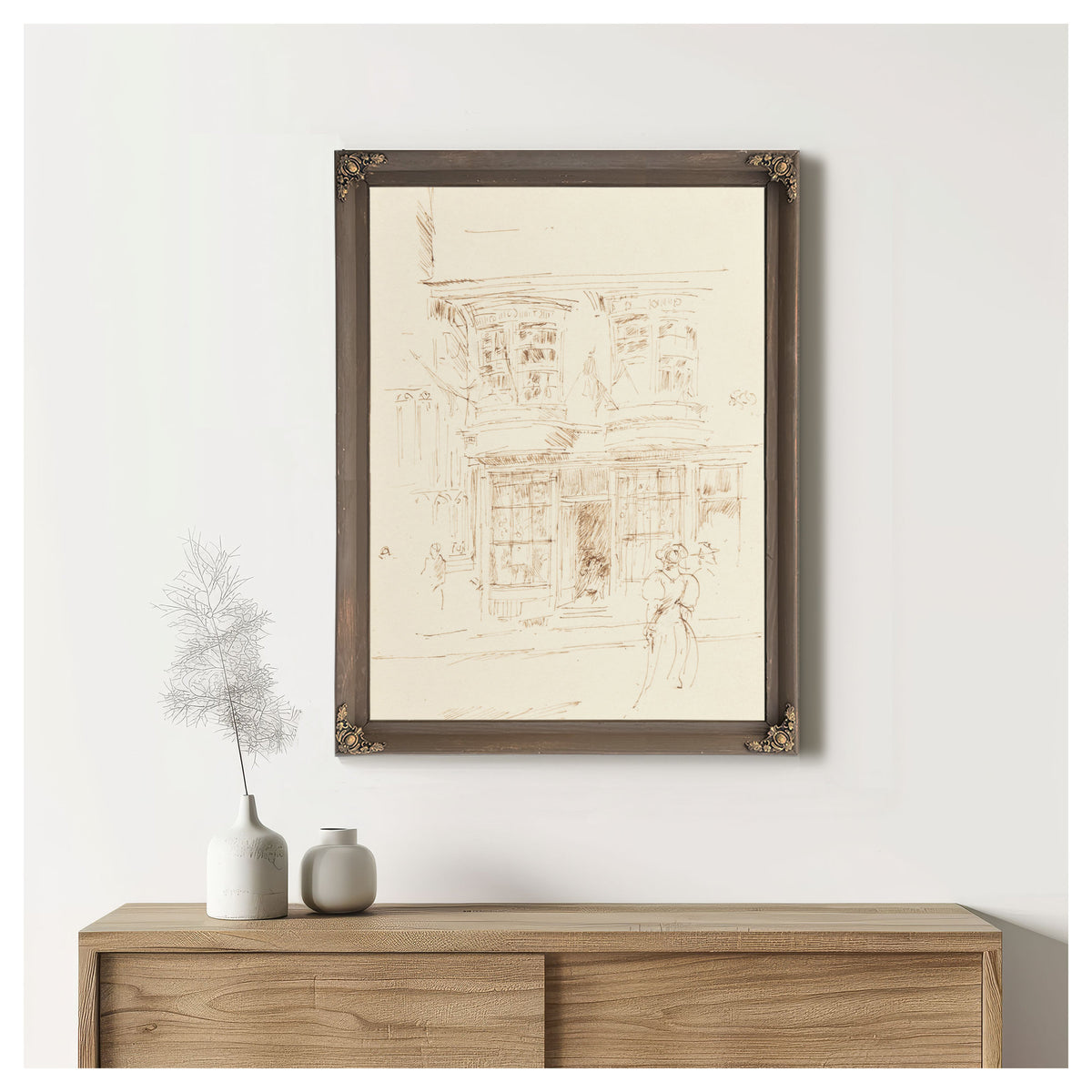 In Cathedral Close Canterbury Circa By James Whistler