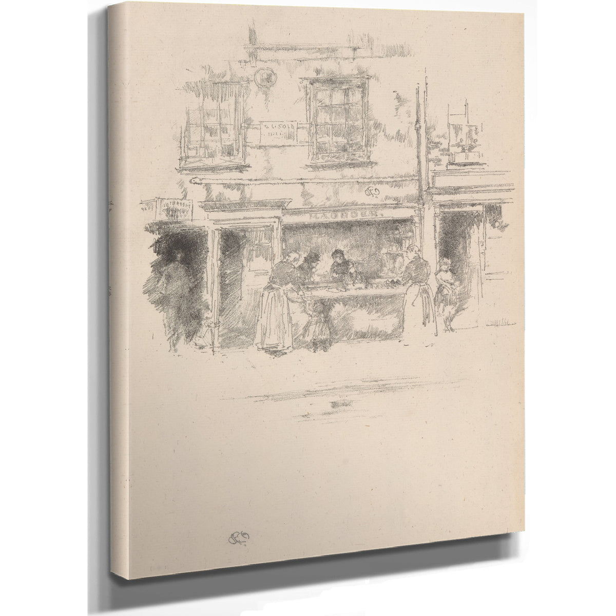 Maunders Fish Shop 1890 By James Whistler