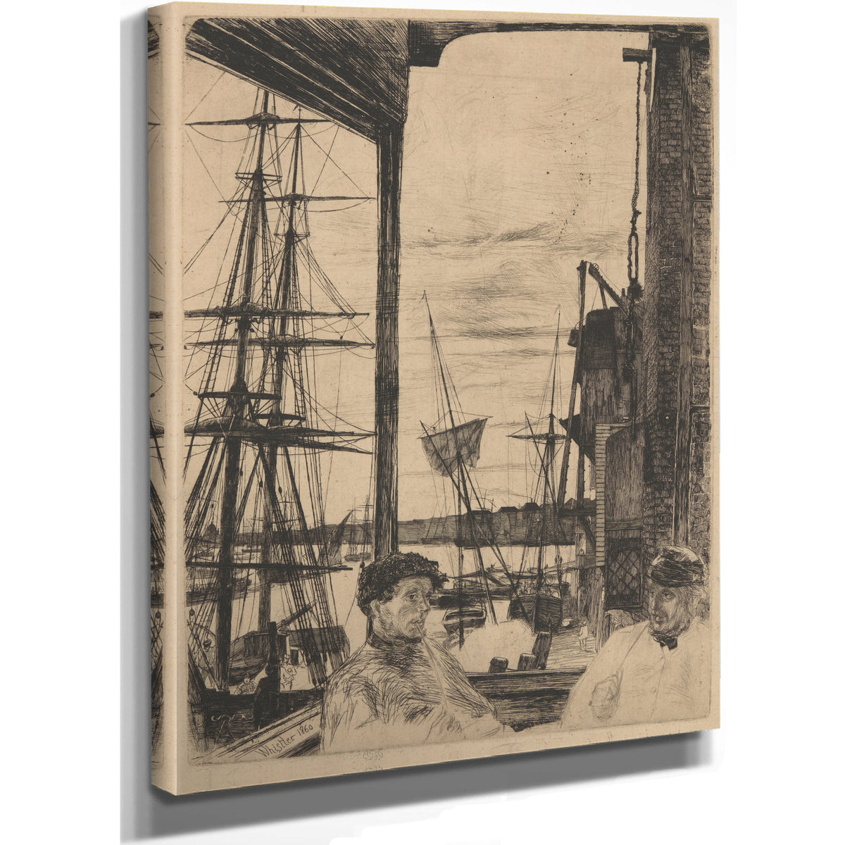 Rotherhithe 1860 By James Whistler