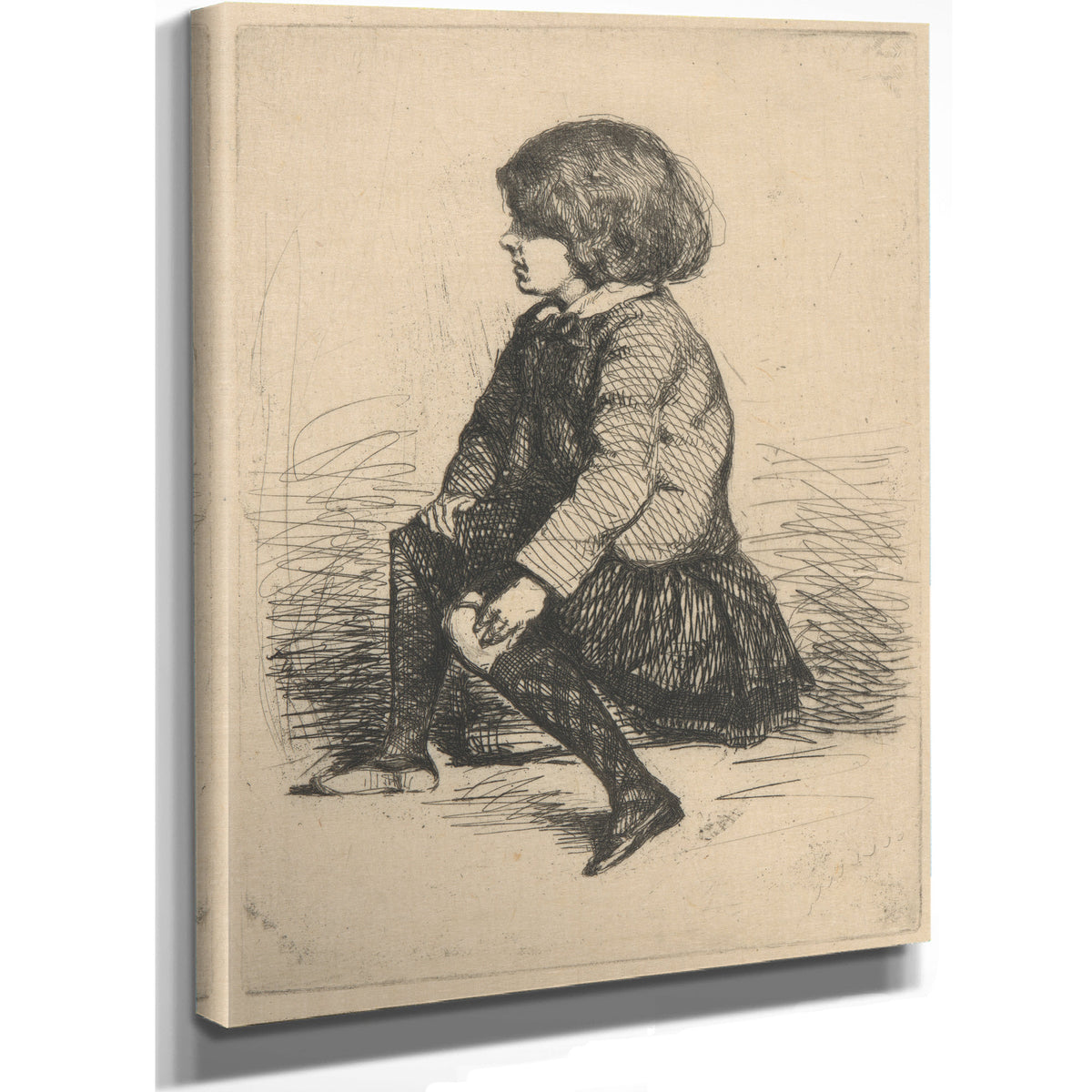 Seymour Seated Ca 1858 By James Whistler