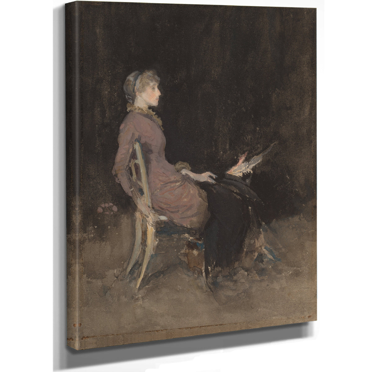 Study Black Gold Madge Odonoghue 1883 By James Whistler