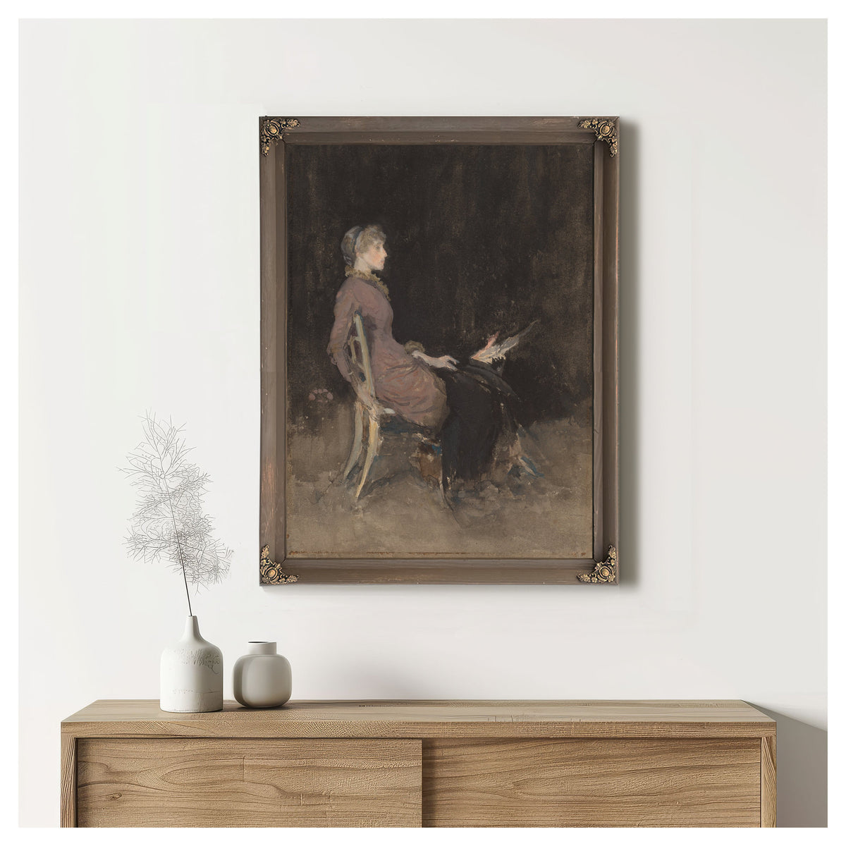 Study Black Gold Madge Odonoghue 1883 By James Whistler