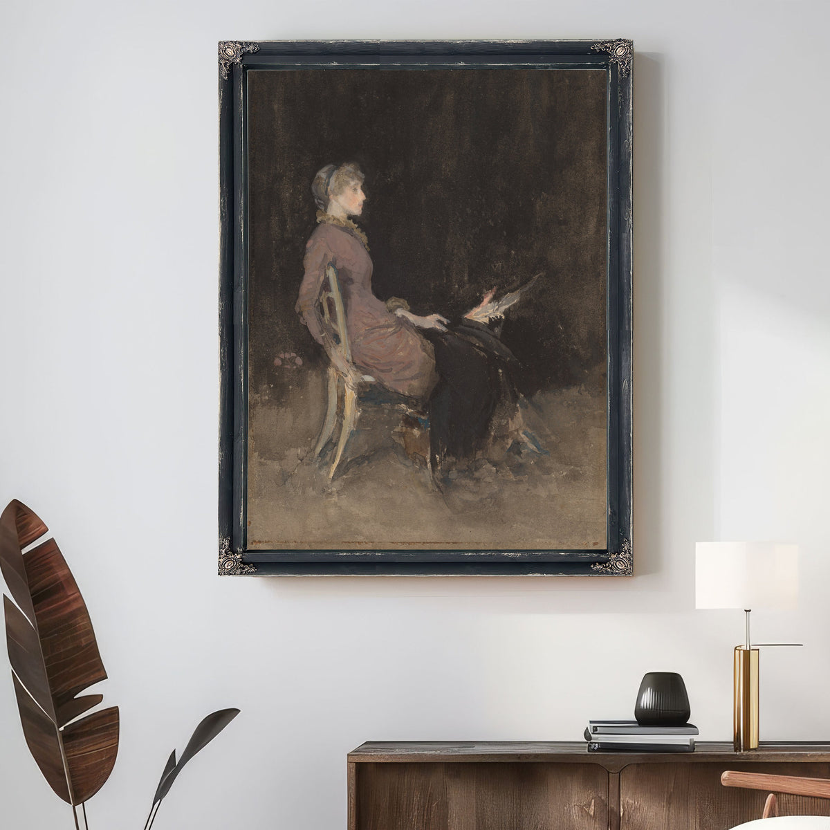 Study Black Gold Madge Odonoghue 1883 By James Whistler
