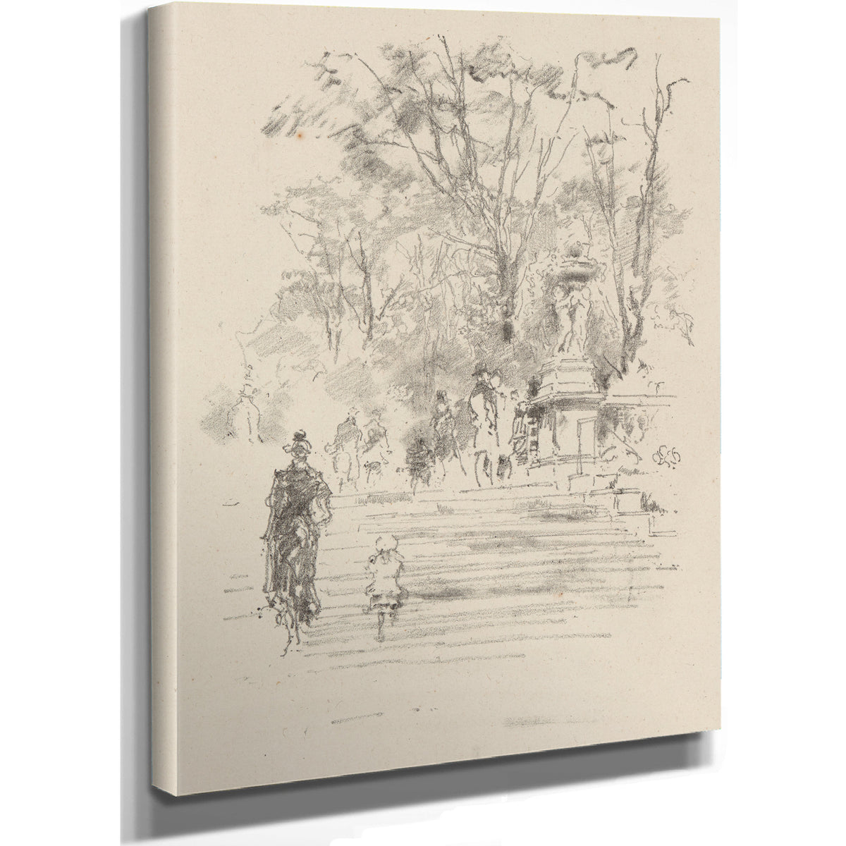 The Steps Luxemburg Gardens Paris Ca By James Whistler
