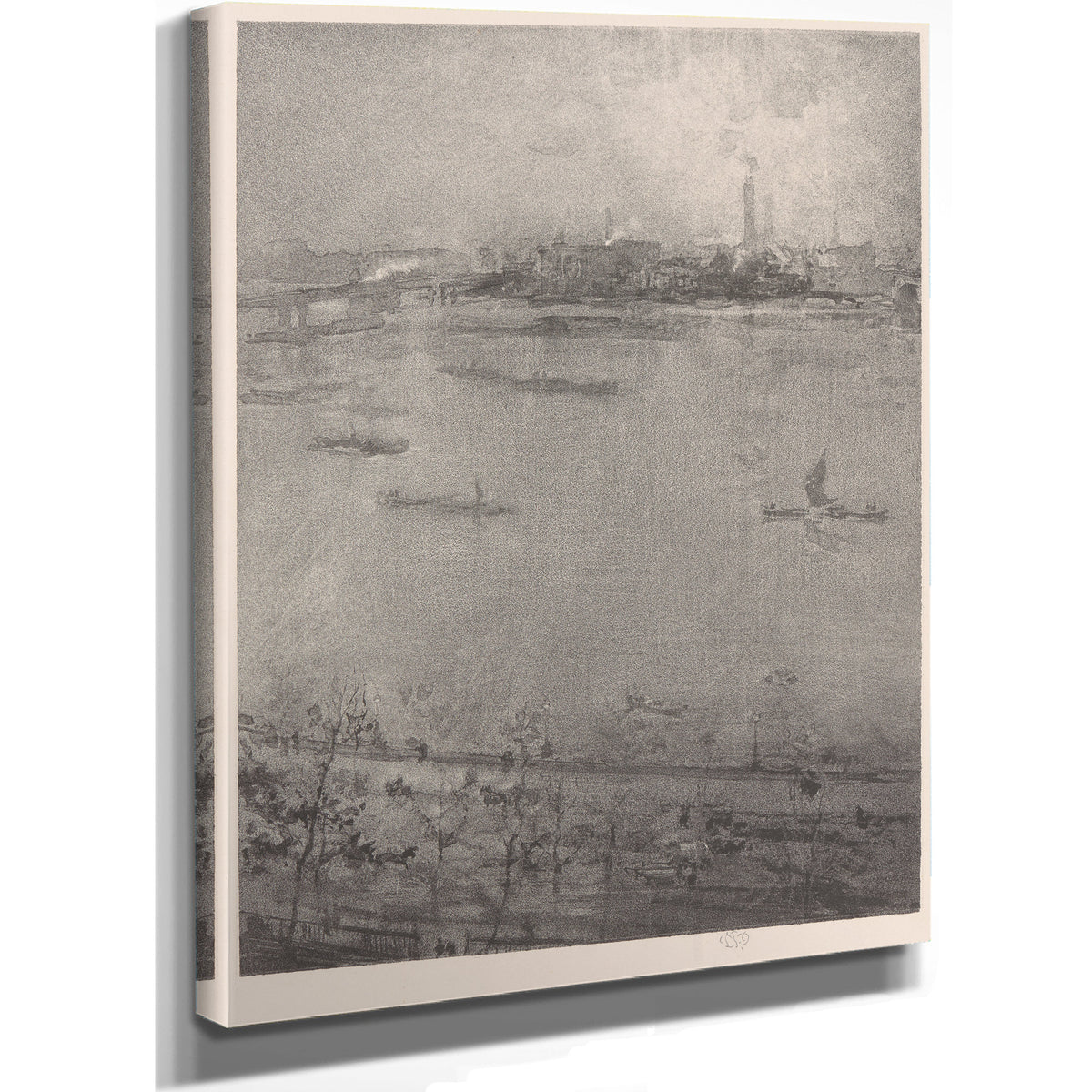 The Thames 1896 By James Whistler