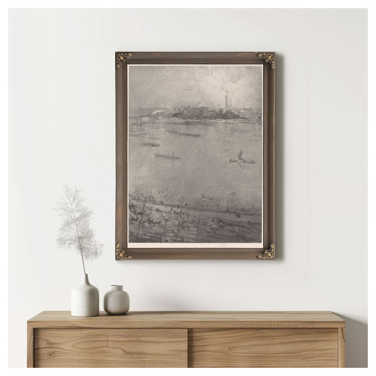 The Thames 1896 By James Whistler