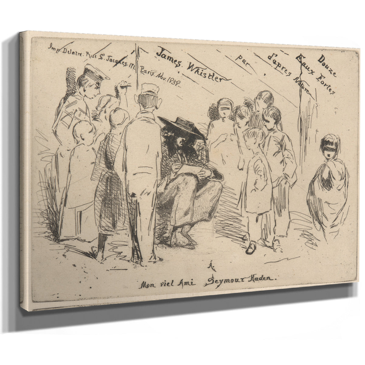 Title to French Set 1858 By James Whistler