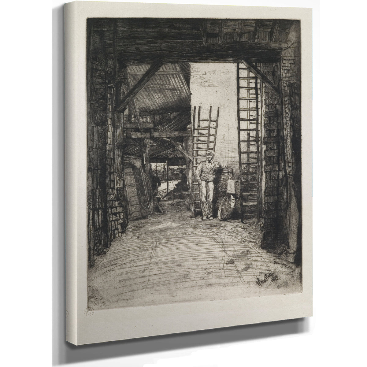W Jones Limeburner Thames Street 1859 By James Whistler