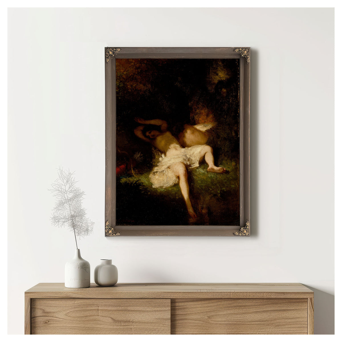 Diana Resting Circa 1845 By Jean Francois Millet