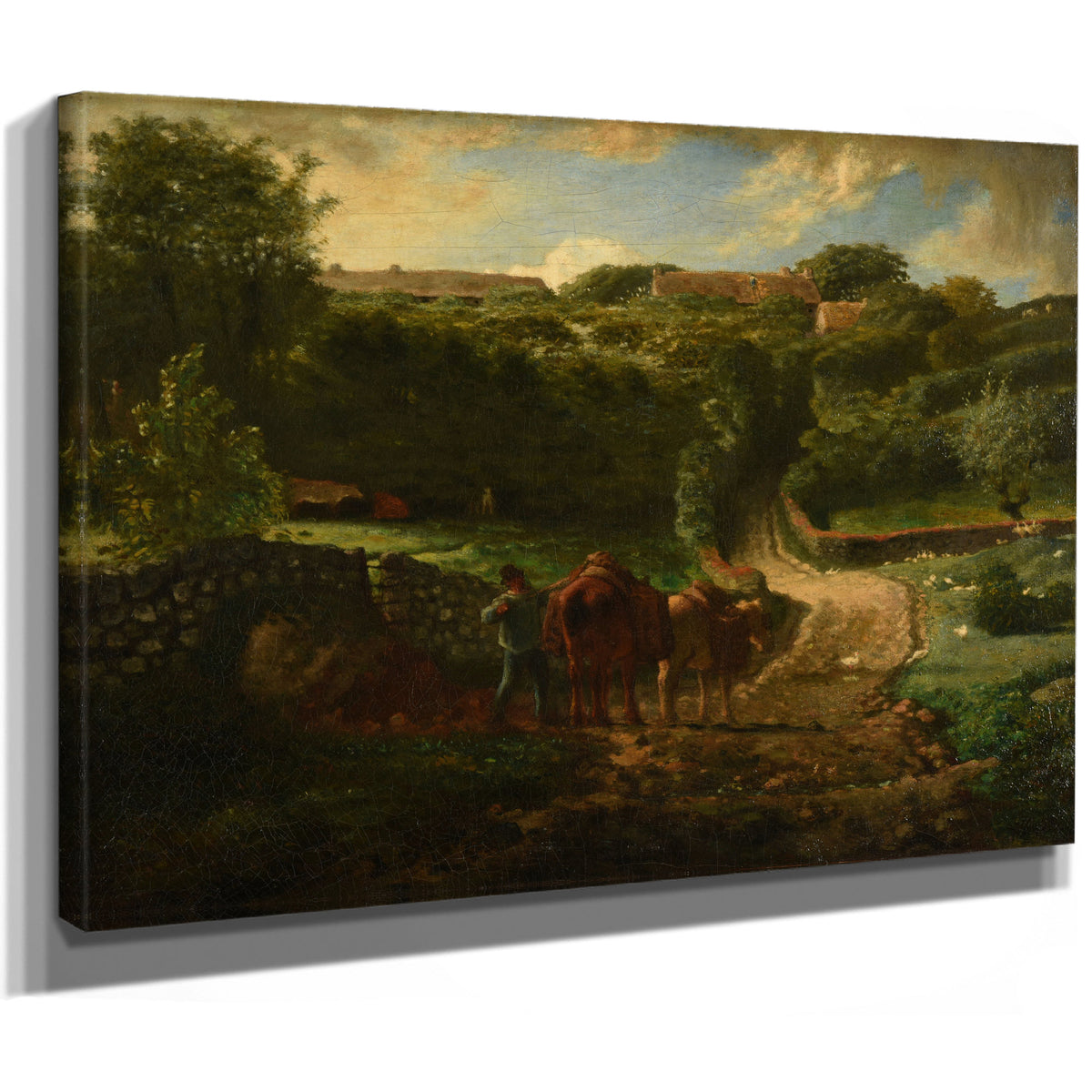 Hameau Cousin Greville 1873 By Jean Francois Millet