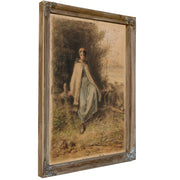 Jeune Bergere Assise Sur Une Barriere By Jean Francois Millet