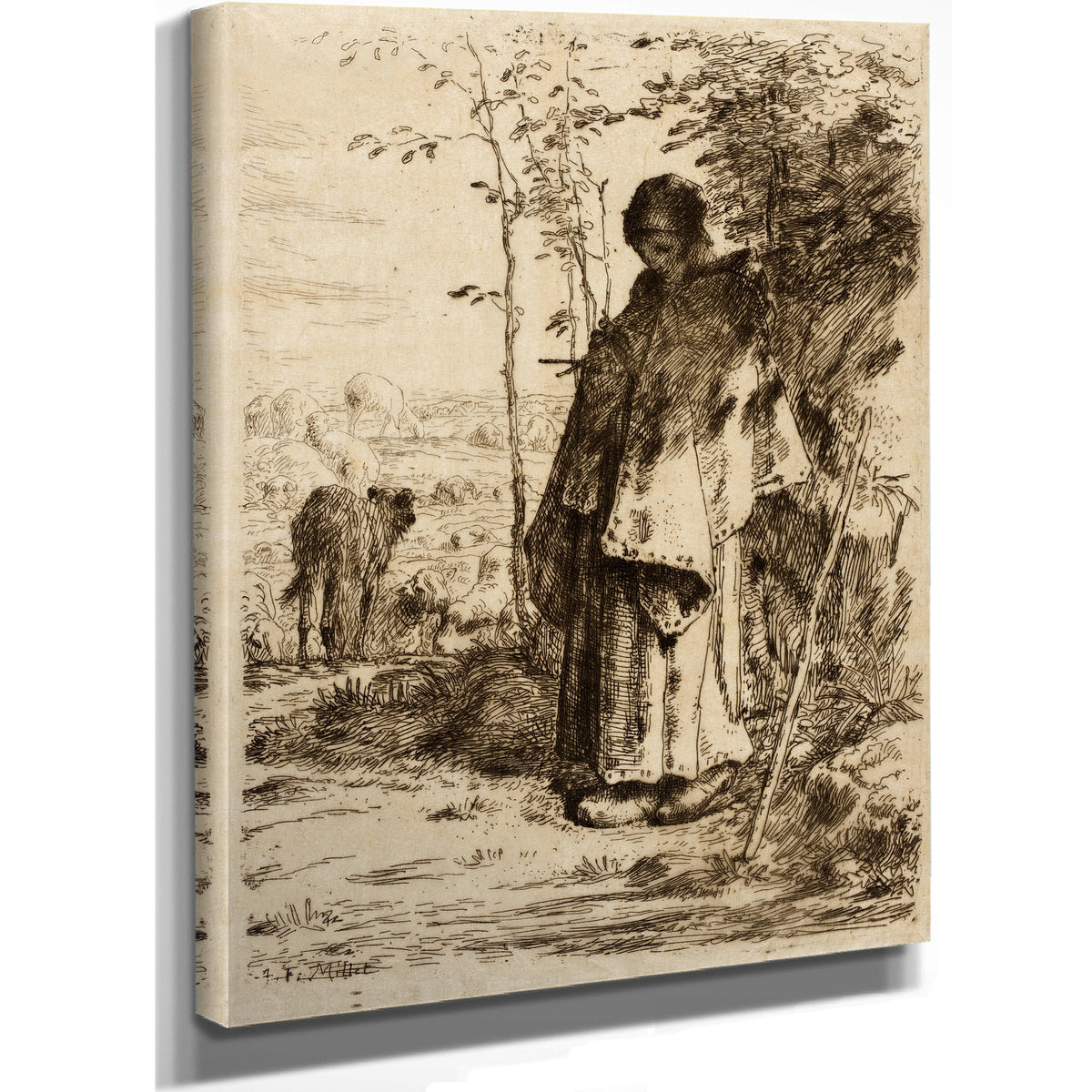 La Grande Bergere 1862 By Jean Francois Millet
