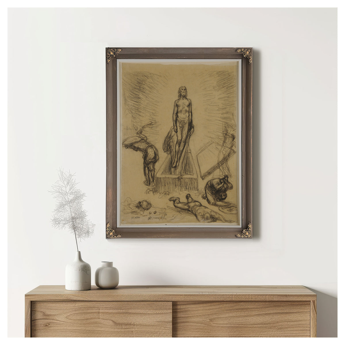La Resurrection Ca 1863 By Jean Francois Millet