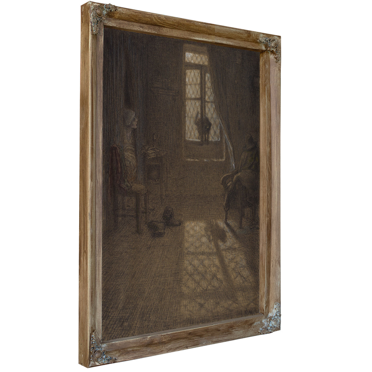 Le Chat Or Cat the Window 18571858 By Jean Francois Millet