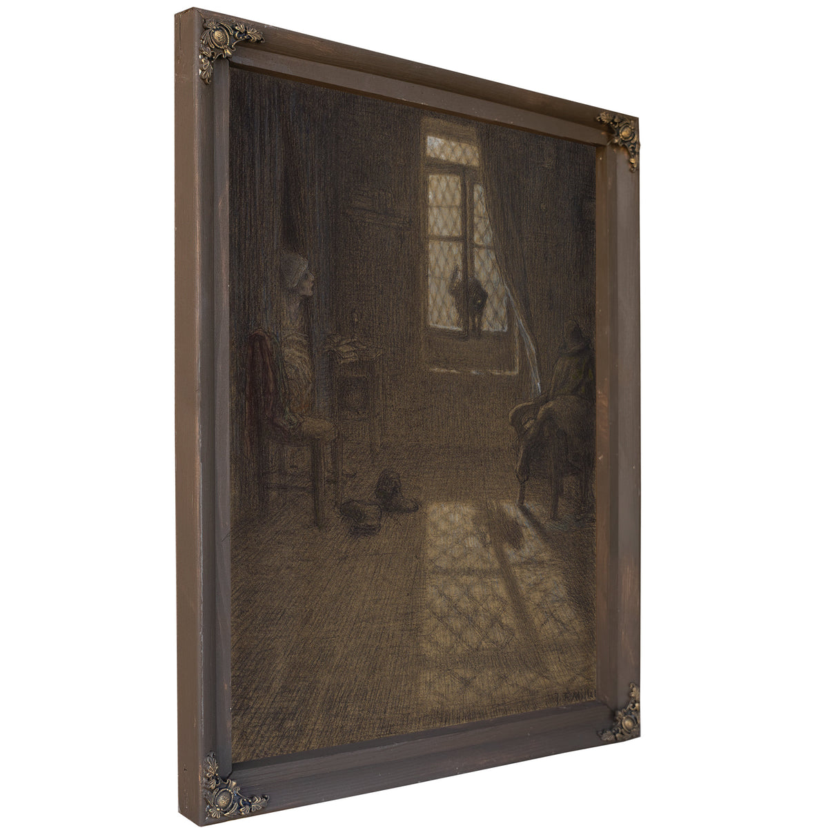 Le Chat Or Cat the Window 18571858 By Jean Francois Millet