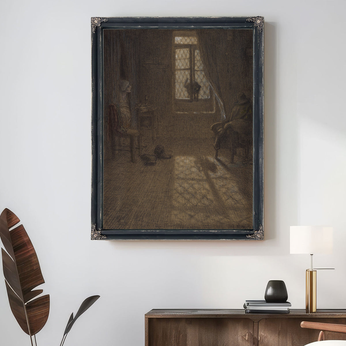 Le Chat Or Cat the Window 18571858 By Jean Francois Millet