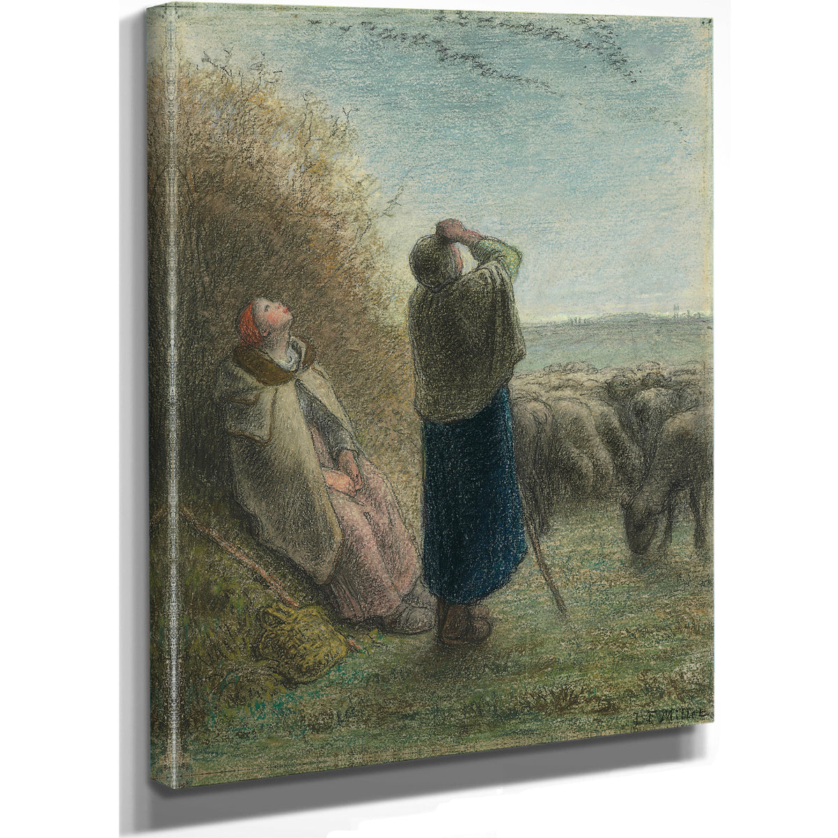 Le Passage Des Oies Sauvages Circa By Jean Francois Millet