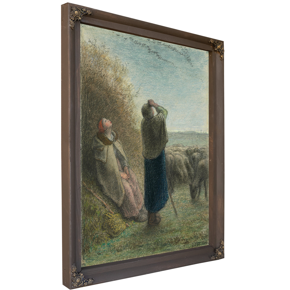 Le Passage Des Oies Sauvages Circa By Jean Francois Millet