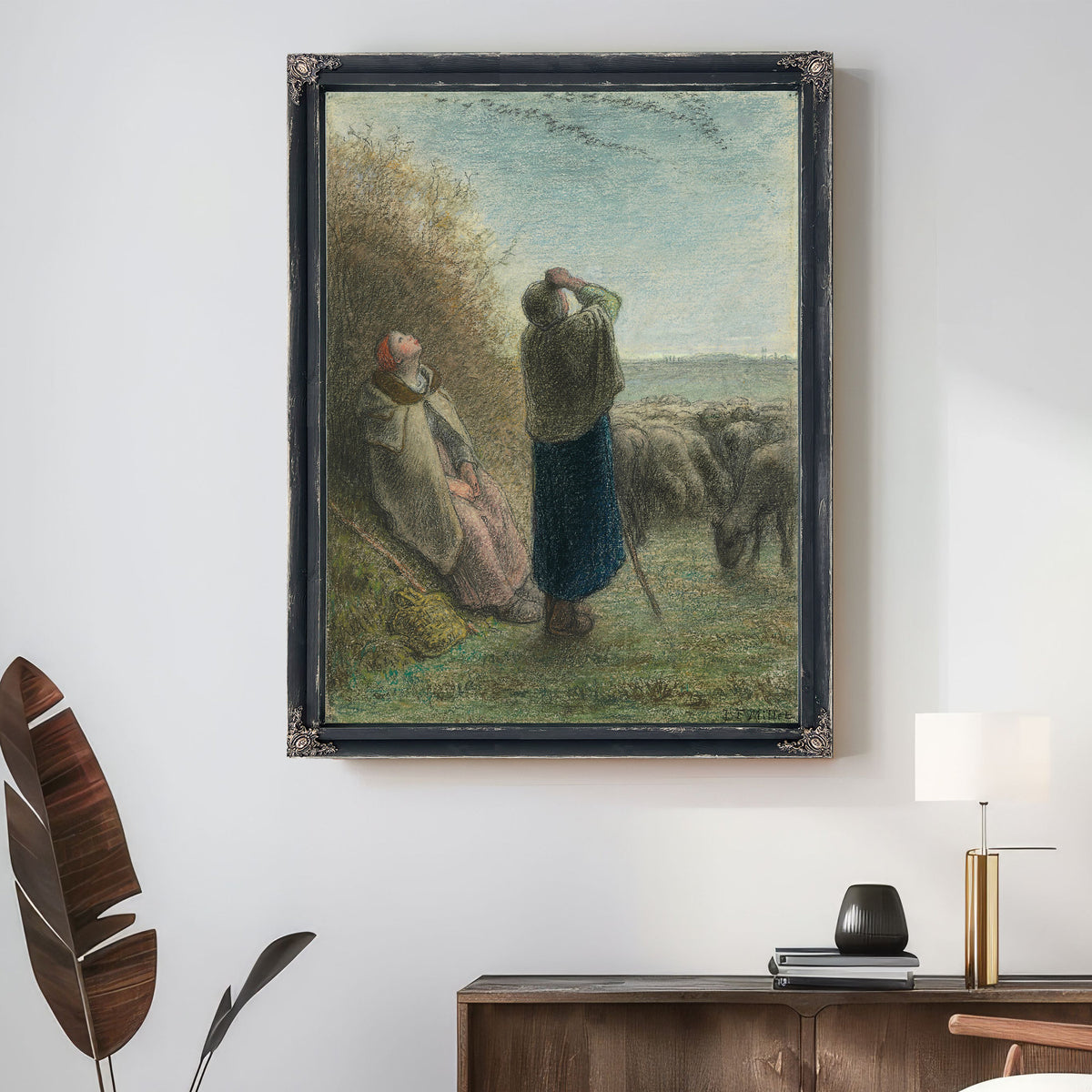 Le Passage Des Oies Sauvages Circa By Jean Francois Millet