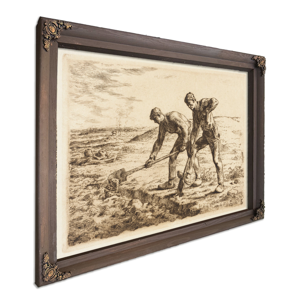 Les Becheurs Circa 1855 1856 By Jean Francois Millet