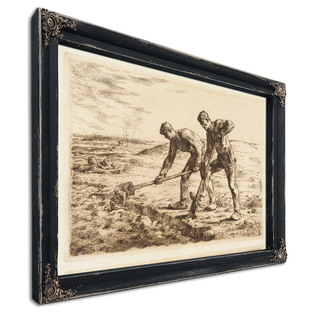 Les Becheurs Circa 1855 1856 By Jean Francois Millet