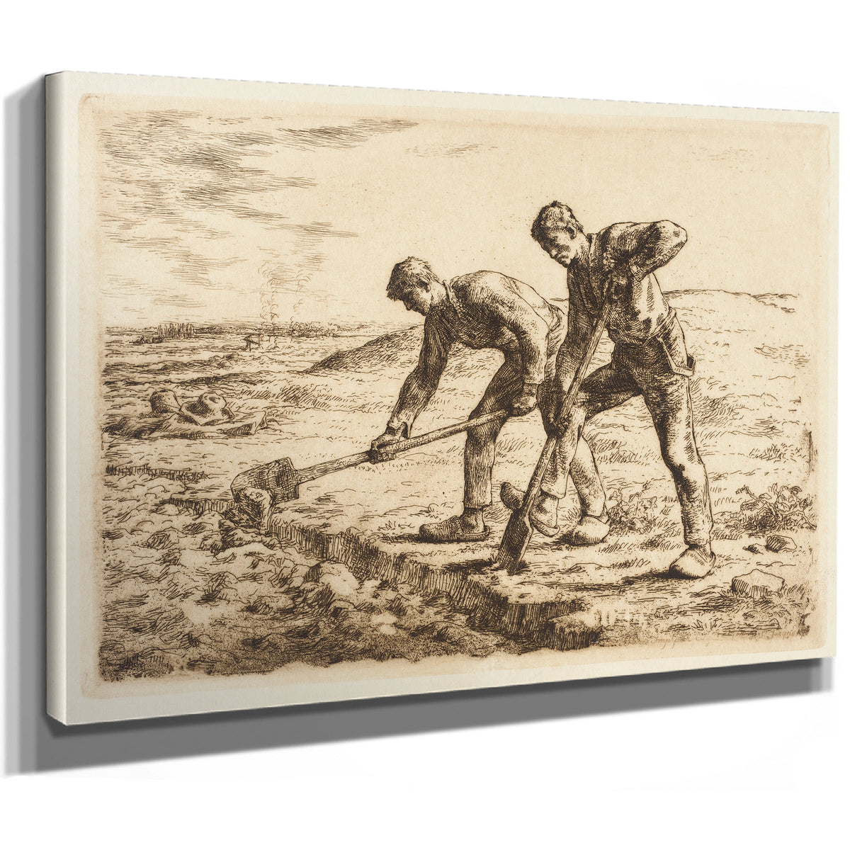 Les Becheurs Circa 1855 1856 By Jean Francois Millet