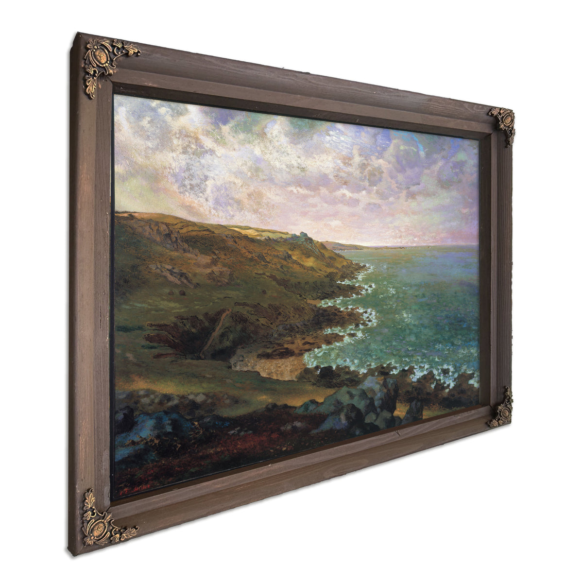 Les Falaises de Greville Cliffs By Jean Francois Millet