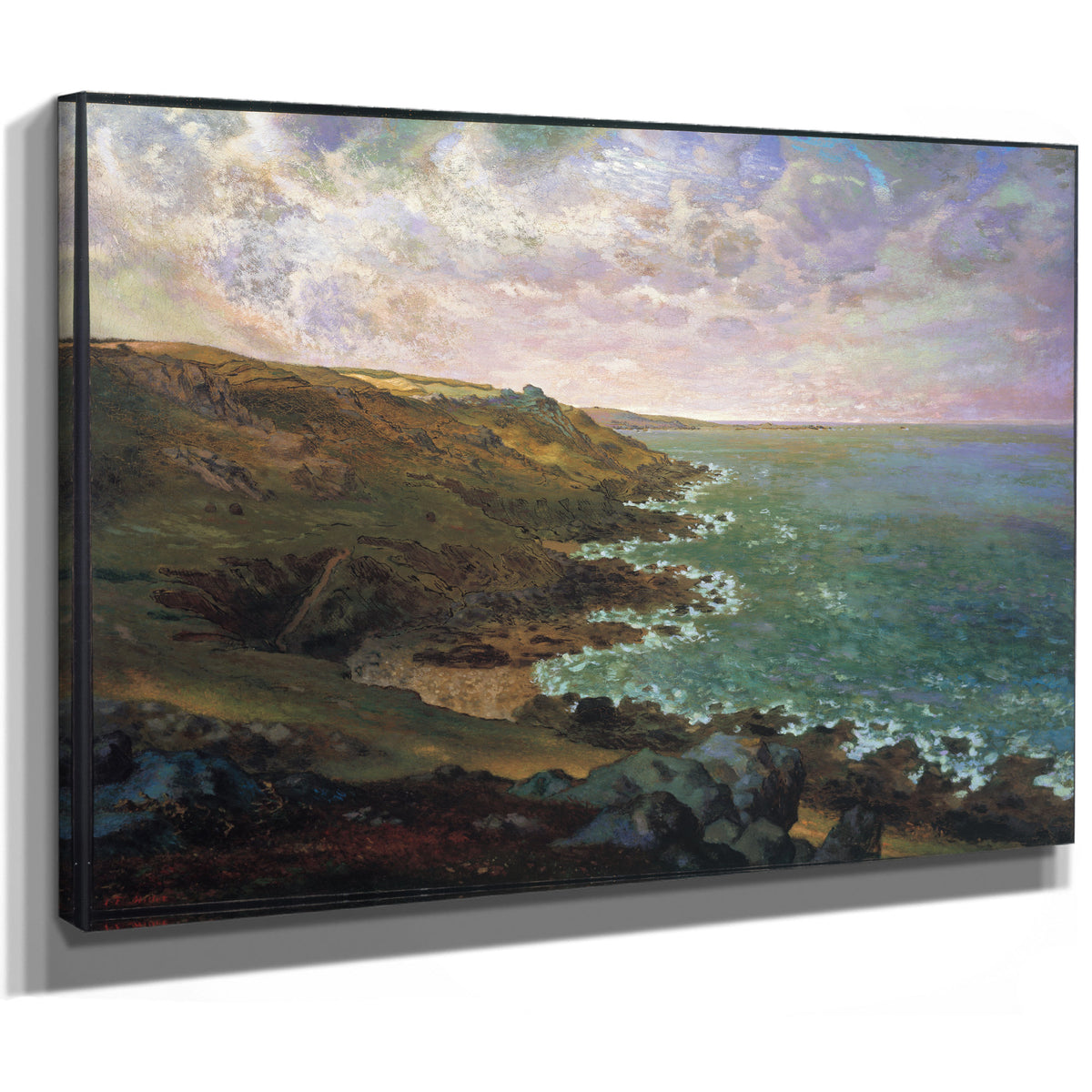 Les Falaises de Greville Cliffs By Jean Francois Millet