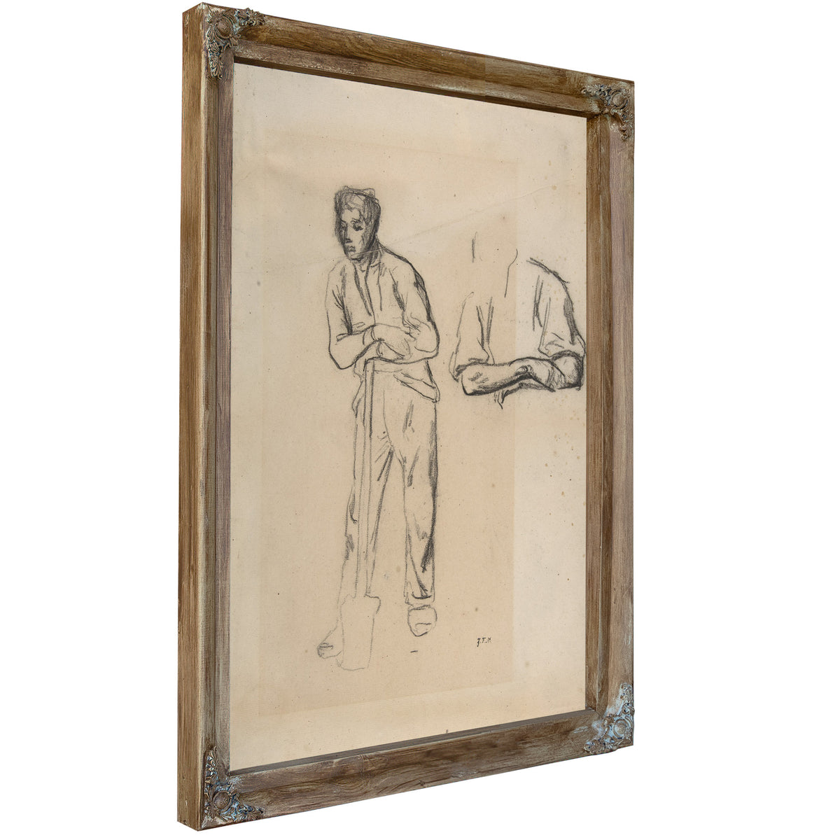 Man a Spade Ca 185558 By Jean Francois Millet