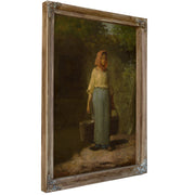 Peasant Girl Returning the Well C 1860 By Jean Francois Millet