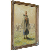 Petite Bergere Tricotant By Jean Francois Millet