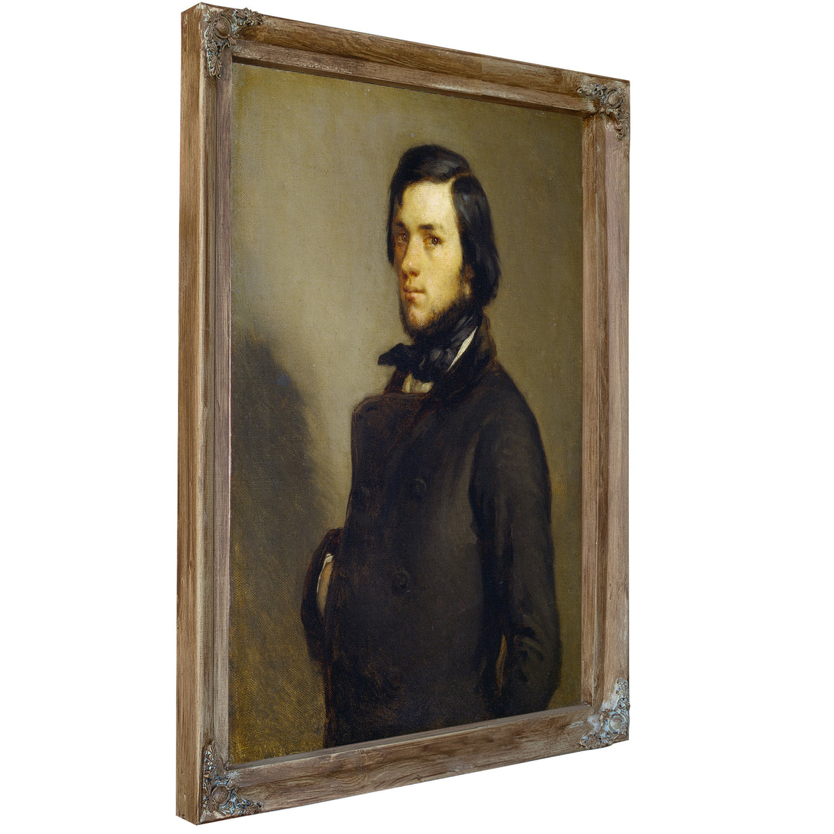 Portrait a Man C 1845 By Jean Francois Millet