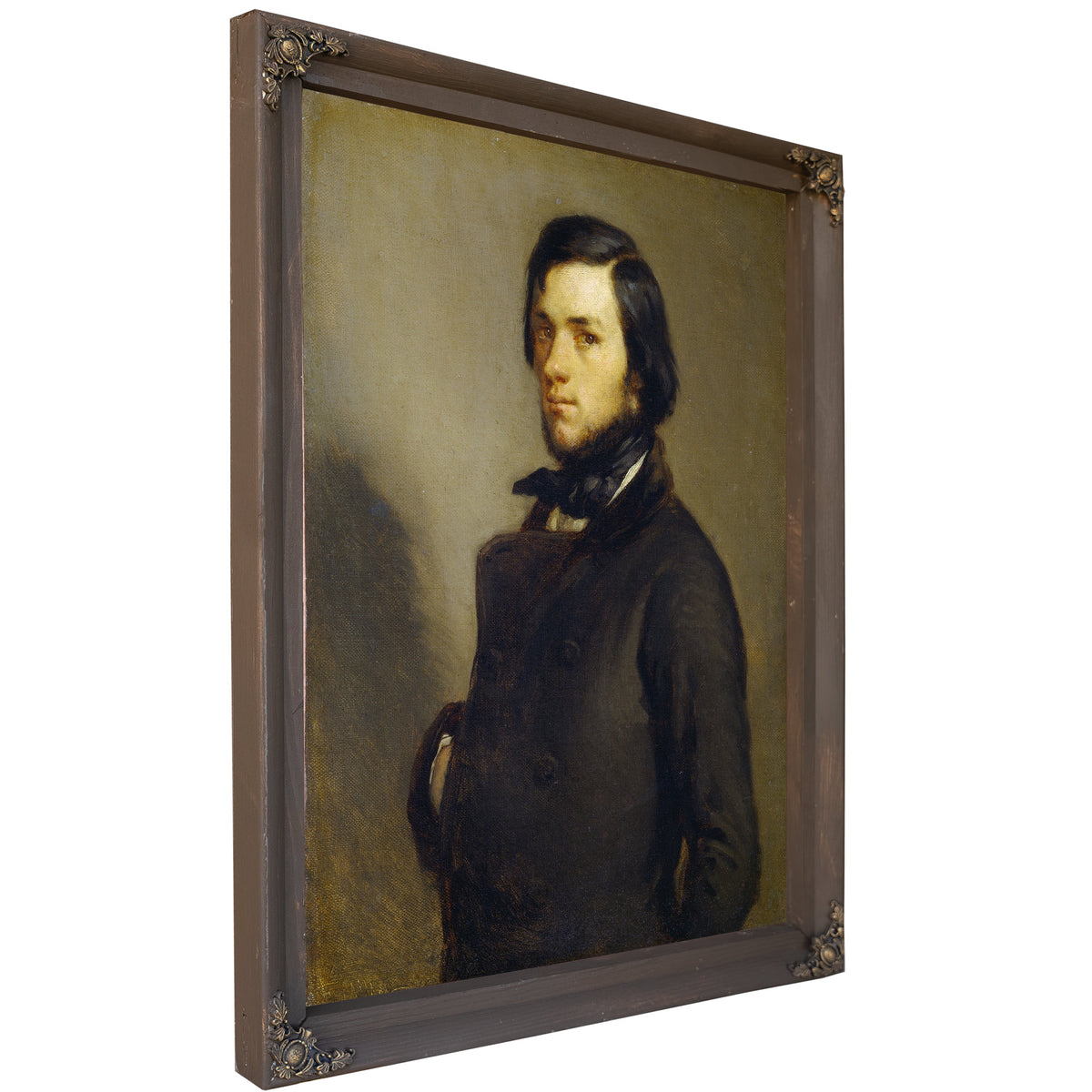 Portrait a Man C 1845 By Jean Francois Millet