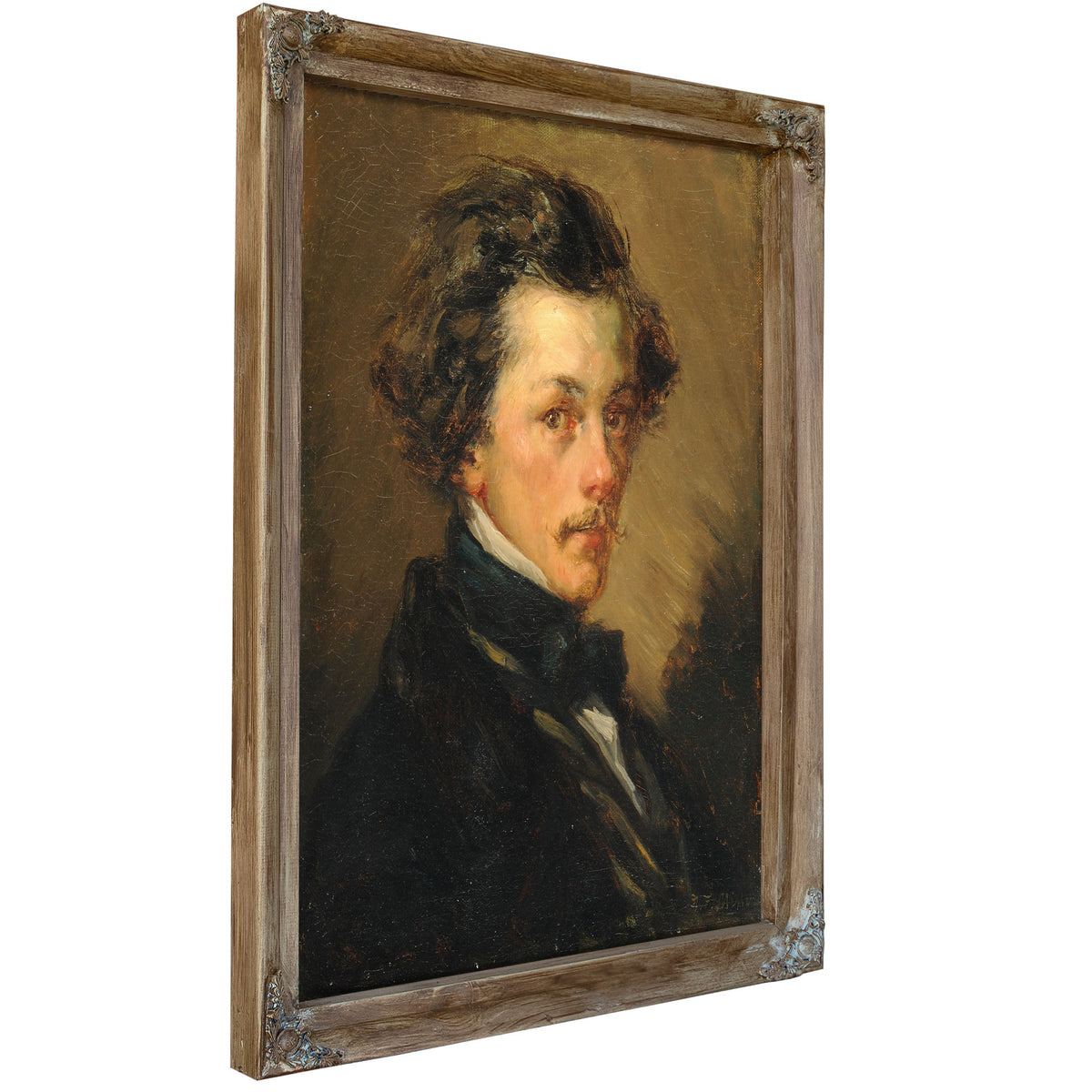 Portrait Dhomme Anonyme Ca 1845 By Jean Francois Millet