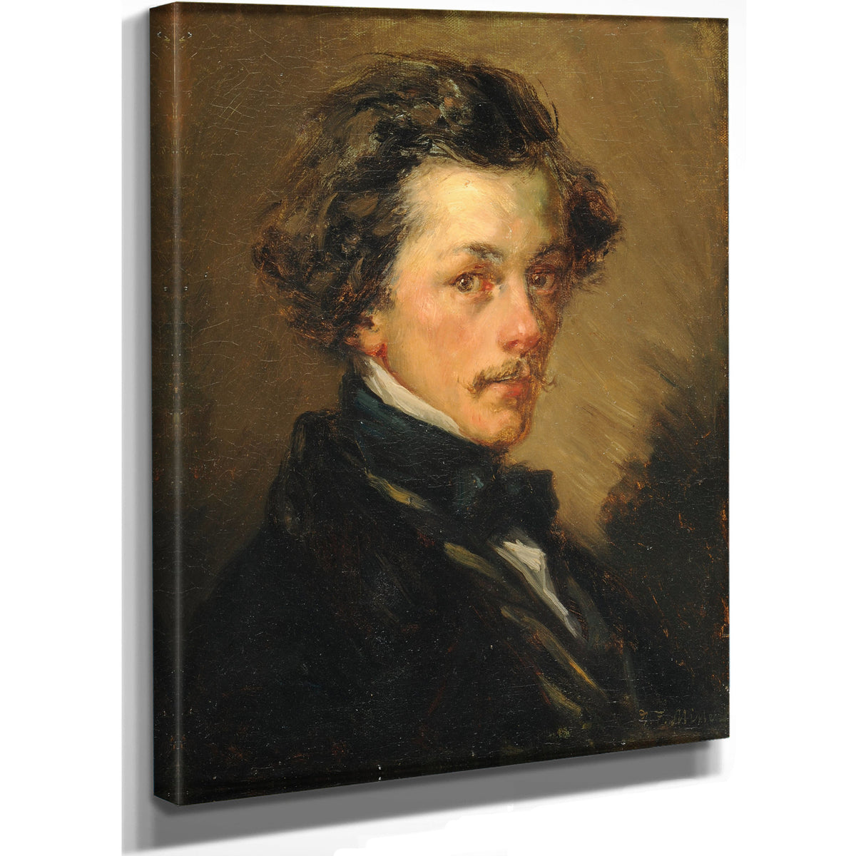 Portrait Dhomme Anonyme Ca 1845 By Jean Francois Millet
