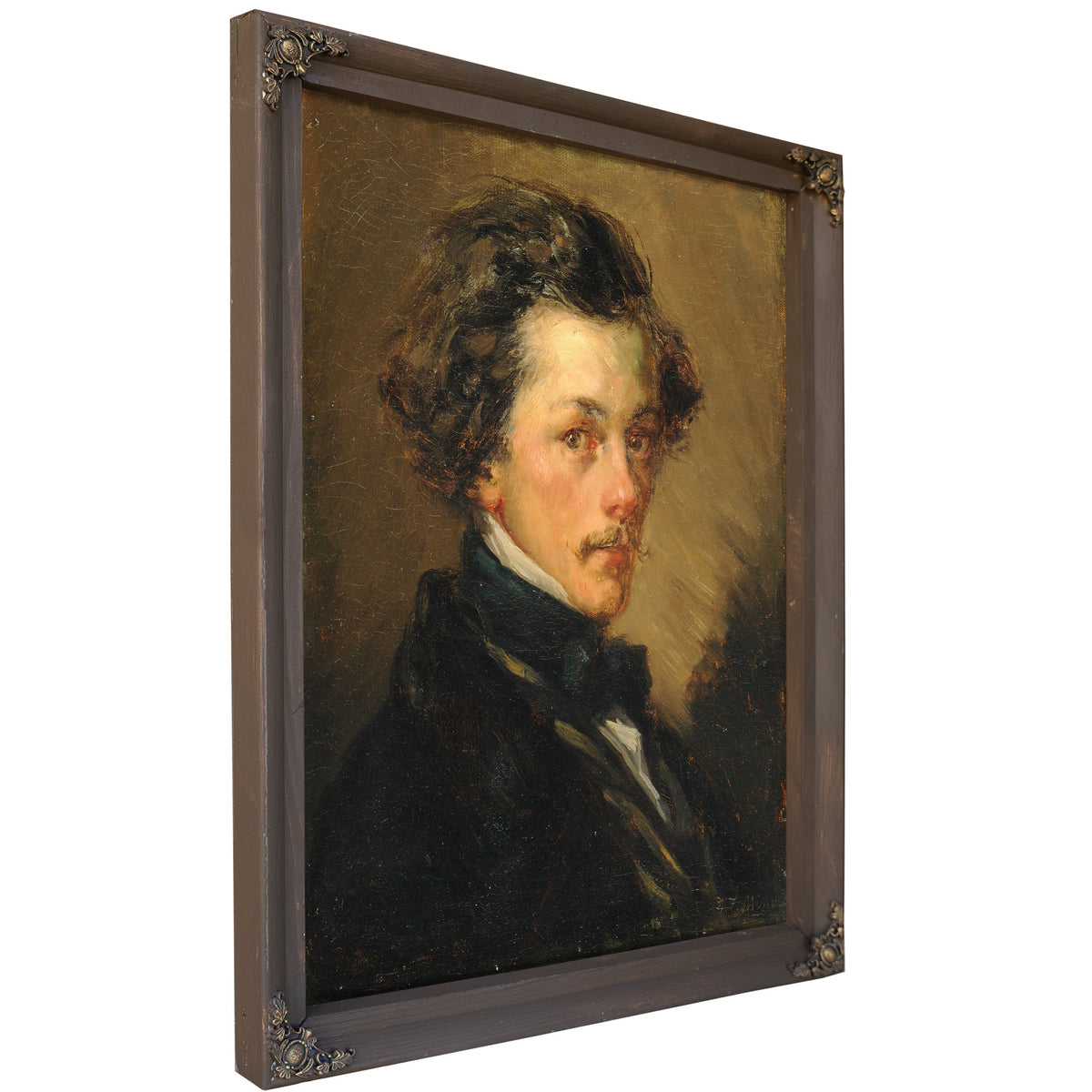 Portrait Dhomme Anonyme Ca 1845 By Jean Francois Millet
