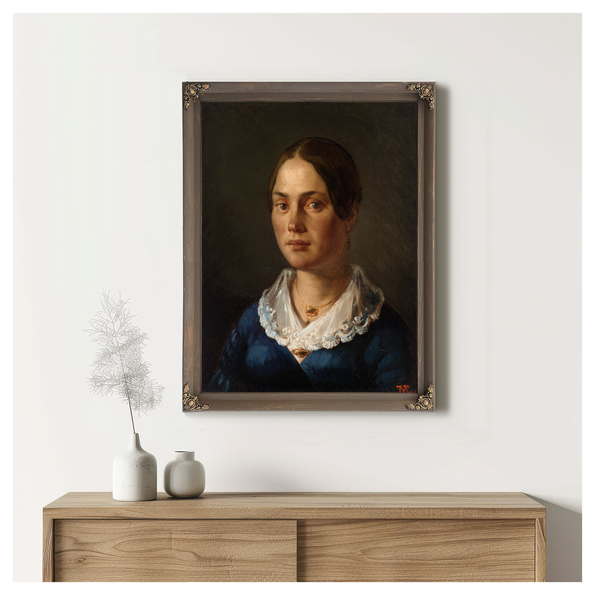 Portrait Madame Martin 1840 By Jean Francois Millet